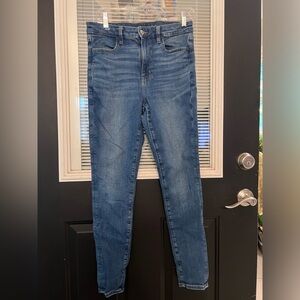 American Eagle Next level stretch skinny blue jeans